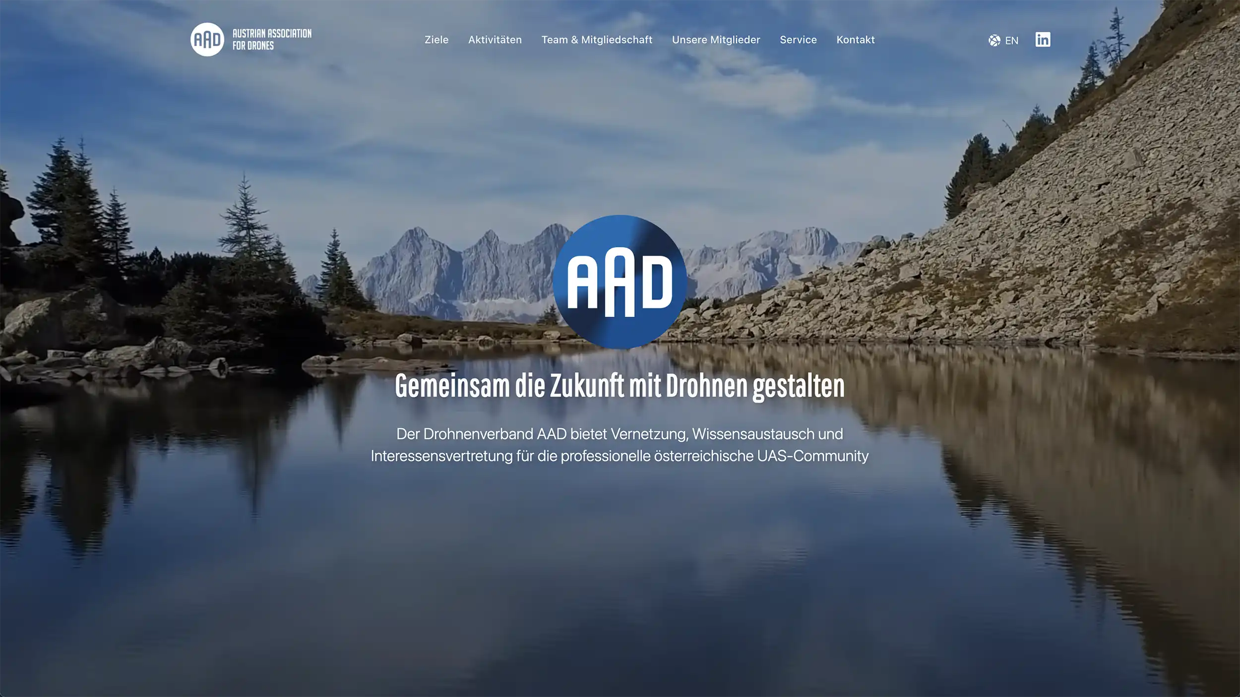 Website des Österreichischen Drohnenverbands AAD